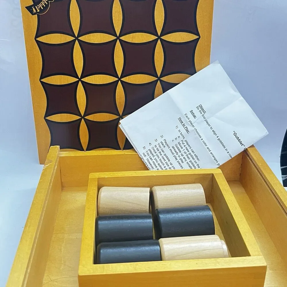 GOBBLET! Wooden Board Game 100% COMPLETE